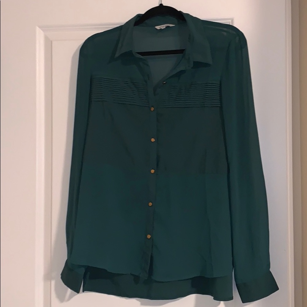 Sheer green blouse